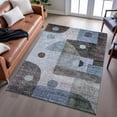 thumbnail image 6 of Addison Rugs Mayfield Premium Machine Washable Transitional Geometric Blue Rectangle Rug, 9' x 12', 6 of 6