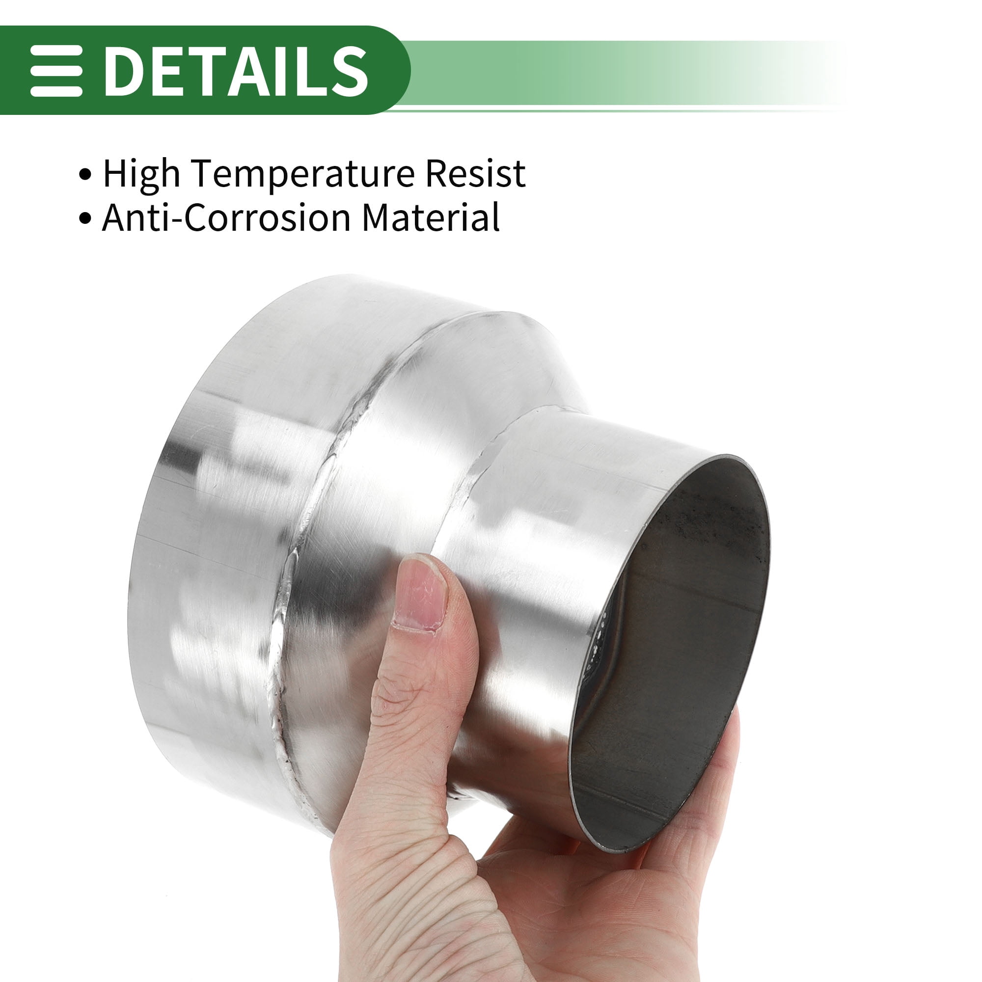 Unique Bargains Vehicle Mandrel Exhaust Pipe Adapter Reducer 3.5" OD to 5" OD