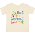 thumbnail image 3 of Inktastic My Aunt in Wisconsin Loves Me Boys or Girls Baby T-Shirt, 3 of 5