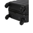 Wrangler 20” Carryon Rolling Hardside Spinner Luggage Black