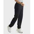 thumbnail image 2 of Hanes EcoSmart Women's Fleece Sweatpants with Cinched Cuffs, 30" Ebony M, 2 of 7