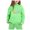 Light Green, variant on Hwmodou Toddler Girls Outfit Sets Kids Cuhk Kids Long Sleeve 2025 Hooded Top Hoodie Pant Set,2-Piece,Size 2-13Y