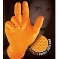 thumbnail image 3 of Guantes MACHAO Sunny Ding de espesor puro trabajo antiquímico de grano de diamante naranja 9 pulgadas 10 par/bolsa, 3 of 3
