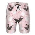 thumbnail image 3 of Goofa Swan And Flowers2 Printed Mens Swim Trunks Summer Quick Dry Short Beach Swimwear Bathing Suits-X-Large, 3 of 9
