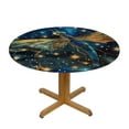 thumbnail image 3 of Nawypu  Round Fitted Tablecloth Fantasy Dragonfly Animal Table Cloth with Elastic Edged Waterproof Wipeable Round Table Cover for Patio Parties Outdoor Decor, 3 of 7