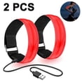 thumbnail image 1 of 2 Pack Running Light for Runners Rechargeable LED Armband Reflective Running Gear, LED Light Up Band for Joggers Bikers Walkers, 1 of 9
