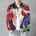 thumbnail image 2 of Haikyu!! Volleyball Player Fashion Jacket Mens Windbreaker Coat Lightweight Zipper Clothes Streetwear Bomber Outerwear Jackets, 2 of 7