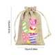 thumbnail image 3 of Bolsa de regalo de Pascua con cordón de lino, adornos navideños, huevos de conejito, elementos para niños, Pascua, dulces, Halloween, otoño, decoración del hogar, adornos navideños, 3 of 6