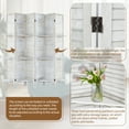 thumbnail image 4 of 6-Panel Room Divider with Shelves,5.6ft Tall Folding Privacy Screen Panels, Room Divider Wall Divider for Room Separation, Room Divider Shelves,Effectively Block Sight,White, 4 of 6