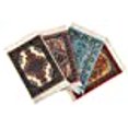 thumbnail image 3 of Set of 4 Rug Table Coasters | Oriental Design Fabric Carpet Drink Mats (Mix-2), 3 of 10