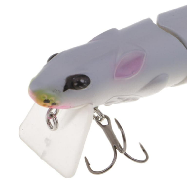 5.9'' Plastic Mouse Mice Rat Fishing Lure Top Water Tackle Hook Bass Bait 03