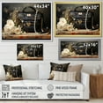 thumbnail image 4 of Designart "Stylish Chic Couture Hand Bag V" Fashion Floater Framed Wall Art Living Room, 4 of 7