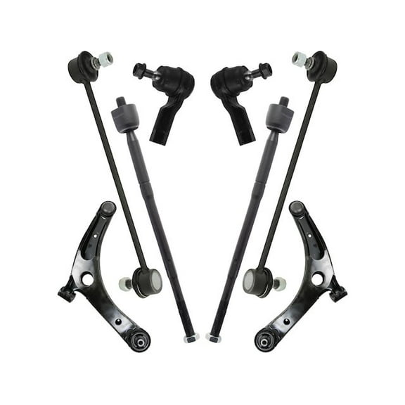 Front Control Arm Ball Joint Tie Rod and Sway Bar Link Kit 8 Piece - Compatible with 2011 - 2019 Mitsubishi Outlander Sport 2012 2013 2014 2015 2016 2017 2018