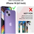 thumbnail image 2 of [5 in 1] for iPhone 14 Case Clear, [Not Yellowing] with 2 Tempered Glass Screen Protector + 2 Camera Lens Protector [Military Grade Drop Protection] Shockproof Slim iPhone 14 Cover 6.1 Inch, 2 of 8