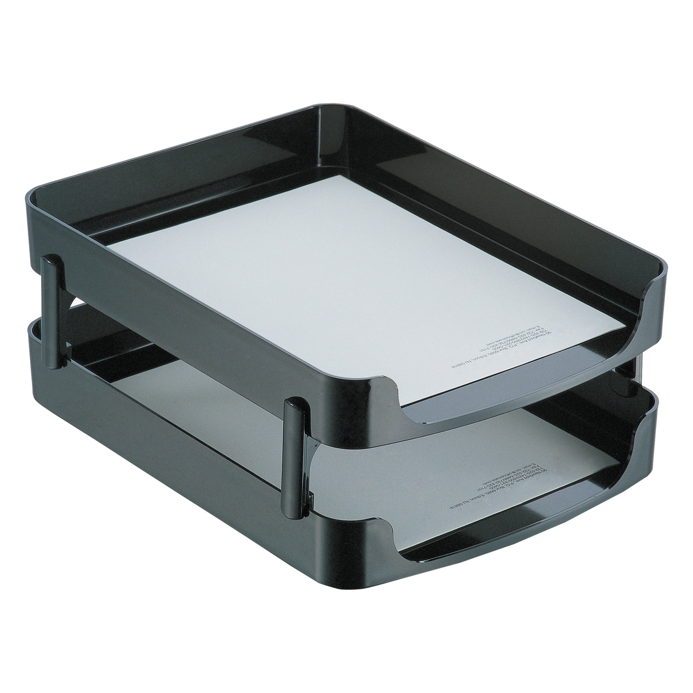 Officemate 2200 Series FrontLoading Desk Tray, Two Tiers, Plastic
