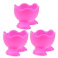 thumbnail image 4 of HINTRMENT 3Pcs Red Silicone Egg Cup Holders Boiled Egg Cups For Kitchen And Dining Room Use, 4 of 7