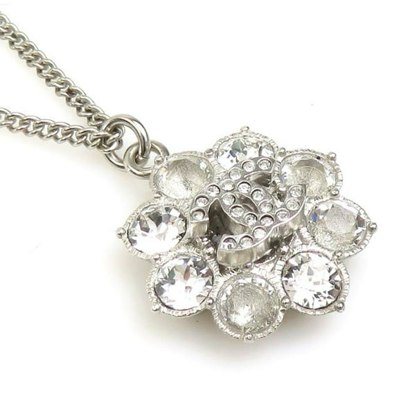 Pre-Owned CHANEL Necklace Metal Silver Women's h31180j (Good)
