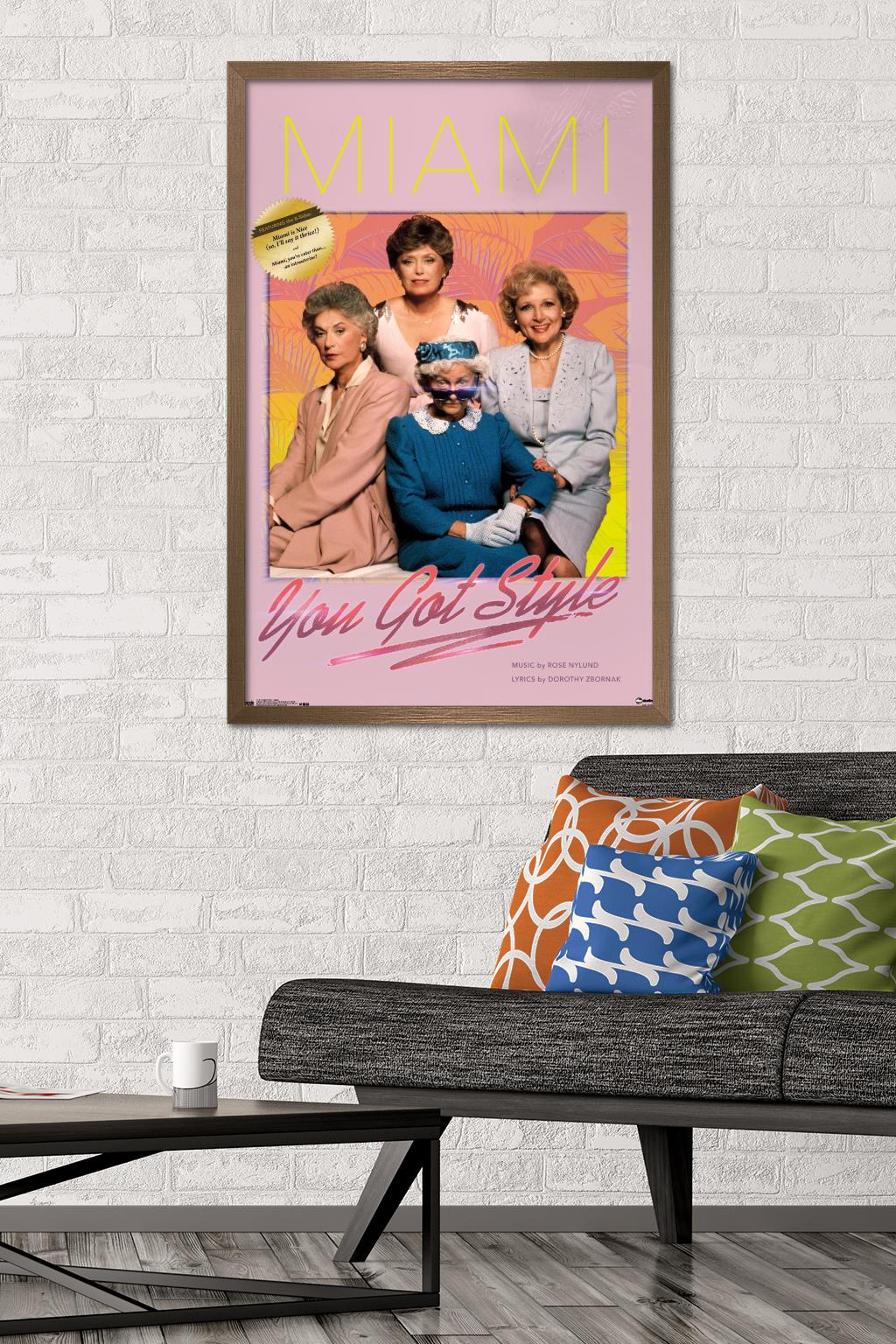 The Golden Girls - Album Wall Poster, 22.375" x 34", Framed