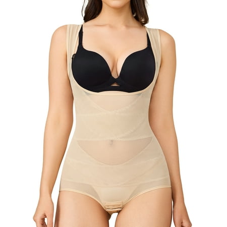 CtriLady Shapewear Bodysuit Tummy Control Butt Lifter Panty Hi-Waist Trainer Shapewear Shorts