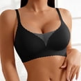 thumbnail image 4 of qelini Lace Bras for Women Thin Strap Wireless Breathable Bralettes Side Support Seamless Everyday Tshirt Bra, 4 of 7