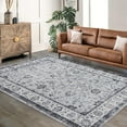 thumbnail image 3 of 9x12 Boho Rug Soft Large Area Rug Non-Slip Non-Shedding Faux Wool Vintage Rug for Living Room Kids Playroom Dining Room (Grey), 3 of 7