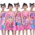 thumbnail image 2 of Disney Princess Elsa Cenicienta Niñas Pijamas Verano Niñas Niños Hielo Seda Liguero Camisón Imitación Seda Home Dress10 106-116cm Gao Jinjia LED, 2 of 2