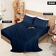 thumbnail image 2 of Juego de sábanas Utopia Bedding King Jersey de punto, 4 piezas, azul marino, 2 of 6