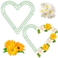thumbnail image 2 of Wreath Form Heart Shaped Metal Wreath Frame for Flowers Iron DIY Wreath Ring for Front Door Wall Decor Artificial Garland Craft Wreath Frame Heart Wreath, 2 of 7