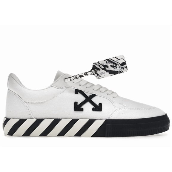 OFF-WHITE Men's Vulcanized Low Canvas White Black Shoes, from StockX