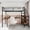 Black, variant on Harper & Bright Designs Twin Size Loft Bed with L-Shaped Desk And Stairs, Metal Loft Bed Frame with Large Storage Space For Bedroom, Black