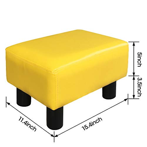 Footstool Footrest PU Leather Modern Seat Chair Small Ottoman Stool –  Joanna Home