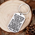 thumbnail image 5 of Miyuadkai Keychains Gifts For Daughter From Mom Dad her Inspirational Stocking Stuffers For Her From Teen Adult Women Teenage Girls Kids Birthday Gradation Wedding Presents Jewelry Silver One Size, 5 of 7