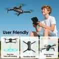 thumbnail image 5 of Wefone F88 Drone with Camera for Kids and Adults, Brushless Motor, Gesture Control, Optical Flow Positioning, Foldable Design, 2 Batteries, Black, 5 of 12