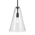 thumbnail image 4 of 42199BK Kichler Lighting Everly - 1 Light Pendant-15.25 Inches Tall and 10.25 Inches Wide-Black Finish-Clear Glass Color, 4 of 4