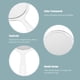 thumbnail image 5 of Handheld Makeup Mirror Double-Sided Reflection Portable Cosmetic Mirror Round White Pp Material for Daily Use 2Set, 5 of 5