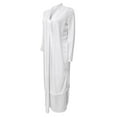 thumbnail image 7 of Baqcunre Cardigan For Women Women'S Summer Casual Solid Color Long Sleeved Vent Maxi Loose Cardigan Boho Beach Long Sundress With Long Overcoat Jackets For Women Fall Outfits For Women 2023 White 3XL, 7 of 7
