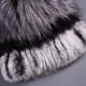thumbnail image 5 of Gorro de piel de conejo para otoño e invierno, gorro de piel para mujer, gorro de lana de punto cálido de imitación de piel de zorro, gorro para mujer, 5 of 5