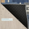 thumbnail image 5 of Addison Rugs Chantille Indoor/Outdoor Transitional Mid-century Modern Navy Machine Washable Runner Rug, 2'3" x 7'6", 5 of 8