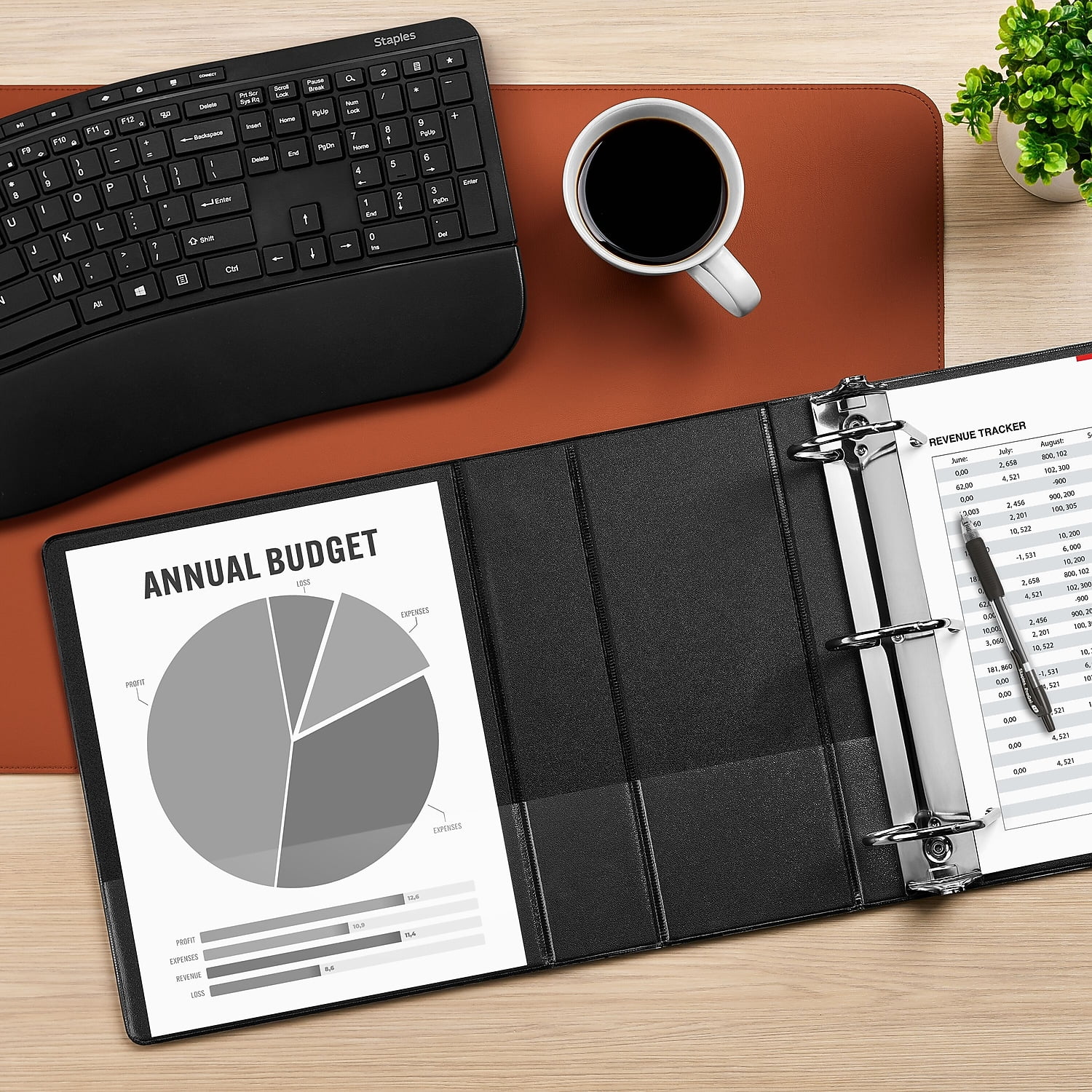 MyOfficeInnovations Standard 5" 3-Ring View Binder Black (26359-CC) 976180