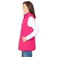 thumbnail image 3 of Woman Within Plus Size Zip-Front Microfleece Vest Long Fleece Vest, 3 of 6
