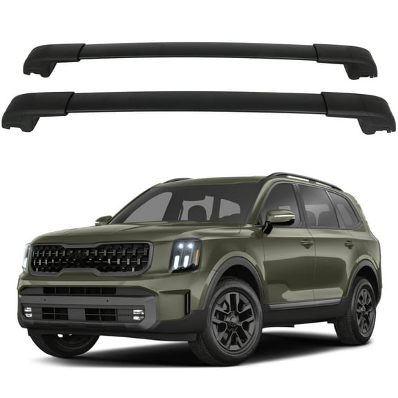 CCIYU Roof Rack Cross Bars Rooftop Cargo Carrier Fit For Kia For Telluride 2023-2024 Weight Capacity 220LBS