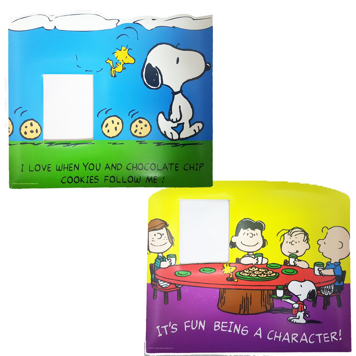 Peanuts Snoopy & Gang Cardboard Funny Quotes Photo Frames 2x3 