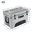 thumbnail image 6 of USA Made Frosted Frog Pink 45 Quart Ice Chest Heavy Duty High Performance Roto-Molded Cooler, 6 of 8