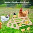 thumbnail image 4 of Wooden Chicken Coop Toy with Roosting Bar, Jungle Gym for Entertainment, 16.14 x 10.63 x 7.08 Inches, Fun for Holiday Play-Yellow, 4 of 8