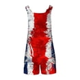 thumbnail image 5 of Drses Cute Short Jumpsuits Women Print Rompers One Piece Wide Leg Shorts Overalls Sleeveless Jumpers Pockets, 5 of 6