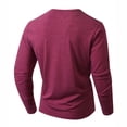 thumbnail image 4 of GuangCheng Mens Polo Shirts Classic Button Basic Long Sleeve Work Shirts Solid Cotton Tees Suit Dress Tops, 4 of 6