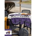 thumbnail image 4 of Outdoor Tablecloth with Umbrella Hole and Zipper, Purple Halloween Square Table Cloth 54x54 Inch Waterproof Tablecloth, Spooky Ghost Pumpkins Truck Black Cat Picnic Table Cover for Patio Camping, 4 of 7