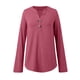 thumbnail image 3 of MHFRRA Camisa de Manga Larga, Informal, de Otoño, Cómoda, Suave y Básica, para Uso Diario. Rosa Fuerte, 3 of 7