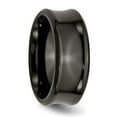 thumbnail image 4 of Titanium Black Ti Polished Concave 9mm Band, 4 of 6