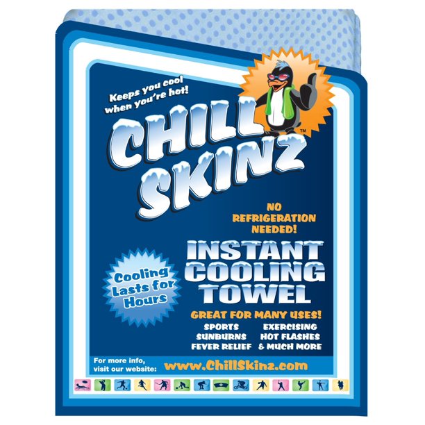 Chill Skinz Instant Cooling Towel Keep Cool during Hot, Humid & Dry